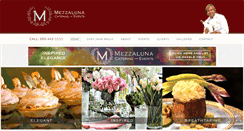 Desktop Screenshot of mezzalunafinecatering.com